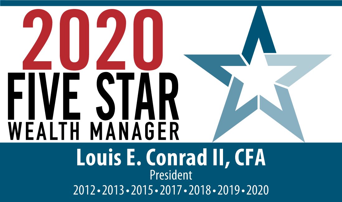 Louis E. Conrad, II, President, COMPASS Wealth Management, LLC, awarded "FIVE STAR Wealth Manager" Award